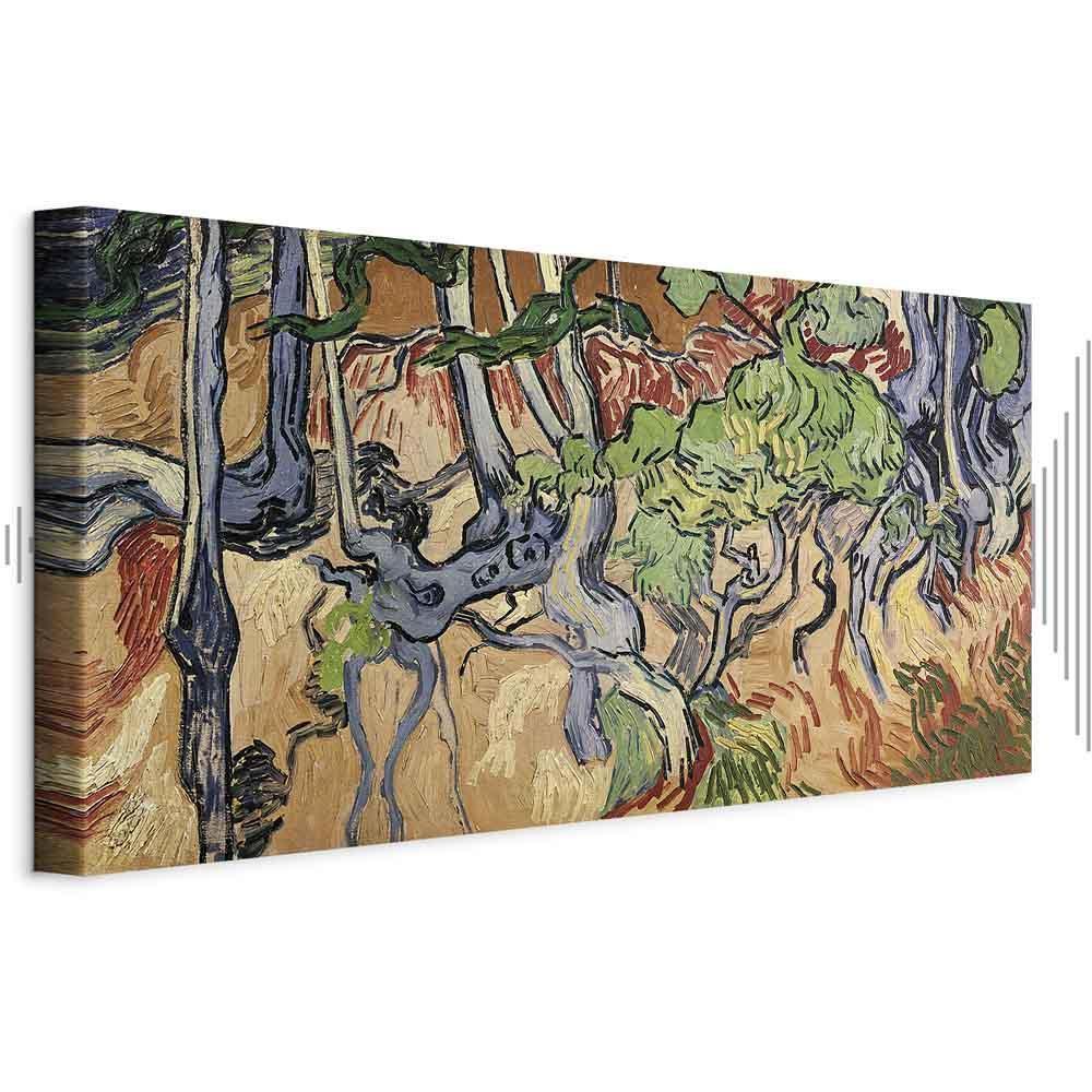 Leinwandbild - Vincent Van Gogh – Tree roots