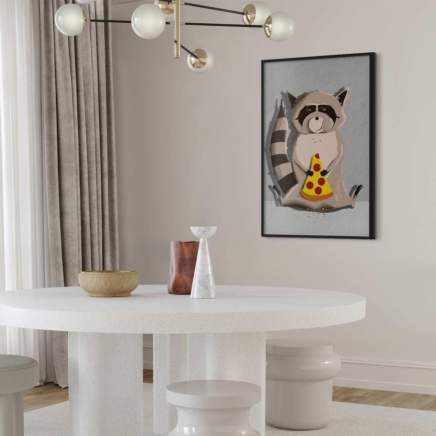 Poster - Raccoon Glutton Artgeist