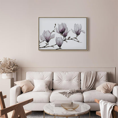 Leinwandbild - Painted Magnolias (1 Part) Wide