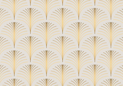 Gold linear pattern on marble background fototapete for home decor.