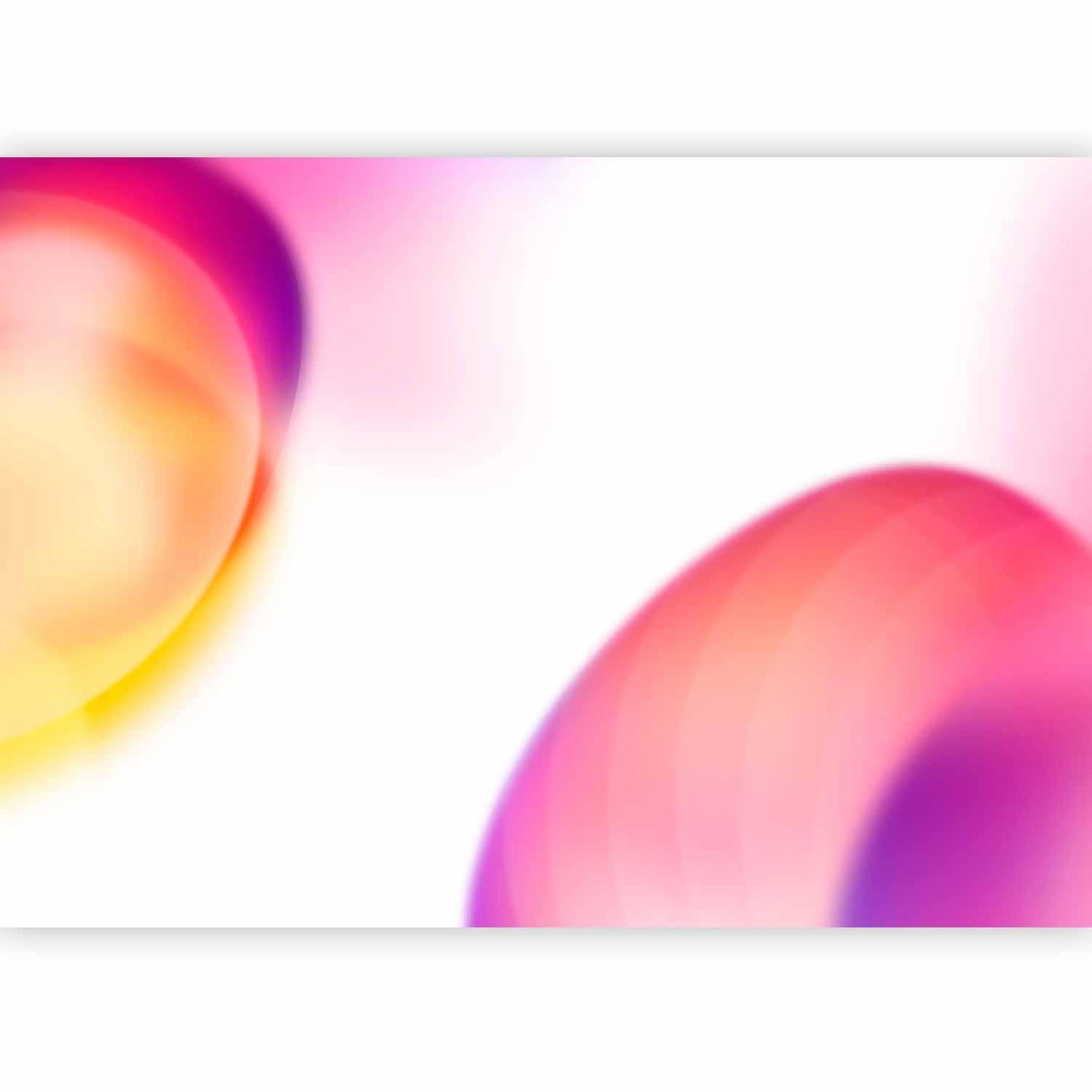 Fototapete - Abstraction - Shapes - Juicy Yellow and Violet-Pink