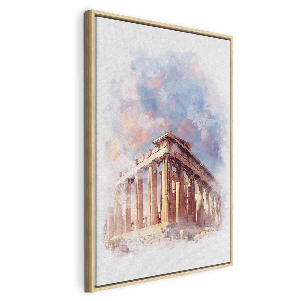 Leinwandbild - Painted Parthenon (1 Part) Vertical