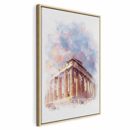 Leinwandbild - Painted Parthenon (1 Part) Vertical
