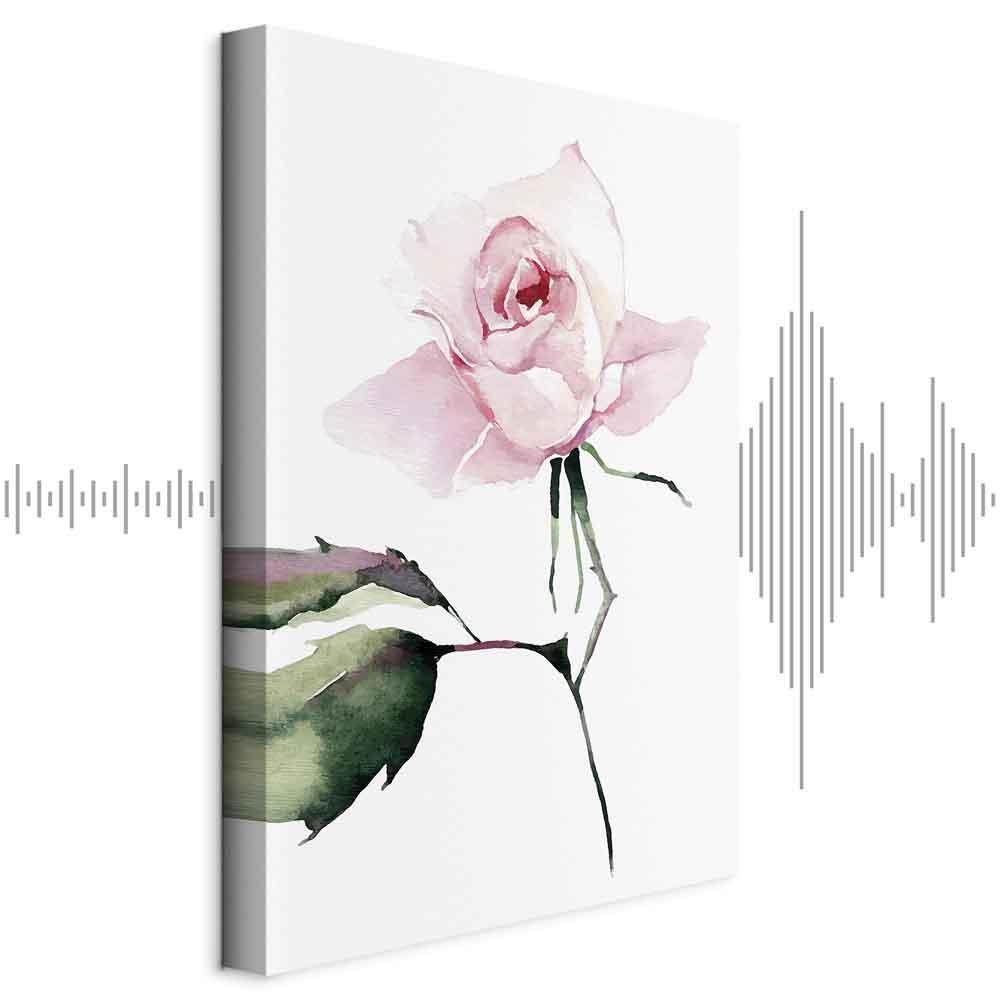 Leinwandbild - Lonely Rose (1 Part) Vertical