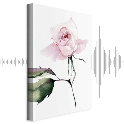 Leinwandbild - Lonely Rose (1 Part) Vertical