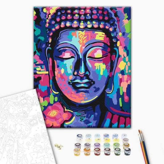 Malen nach Zahlen - Buddha's Crazy Colors