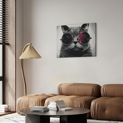 Malen nach Zahlen - Cat With Glasses