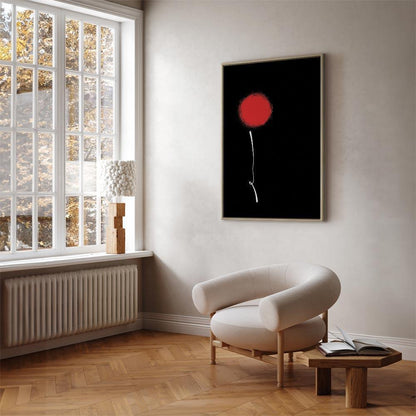 Leinwandbild - Minimalist Flower (1 Part) Vertical