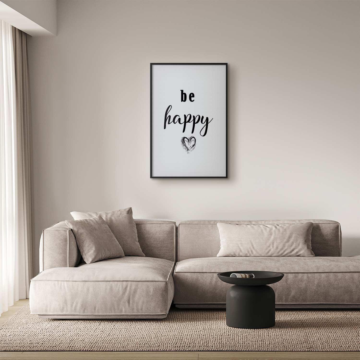 Poster - Be Happy Artgeist