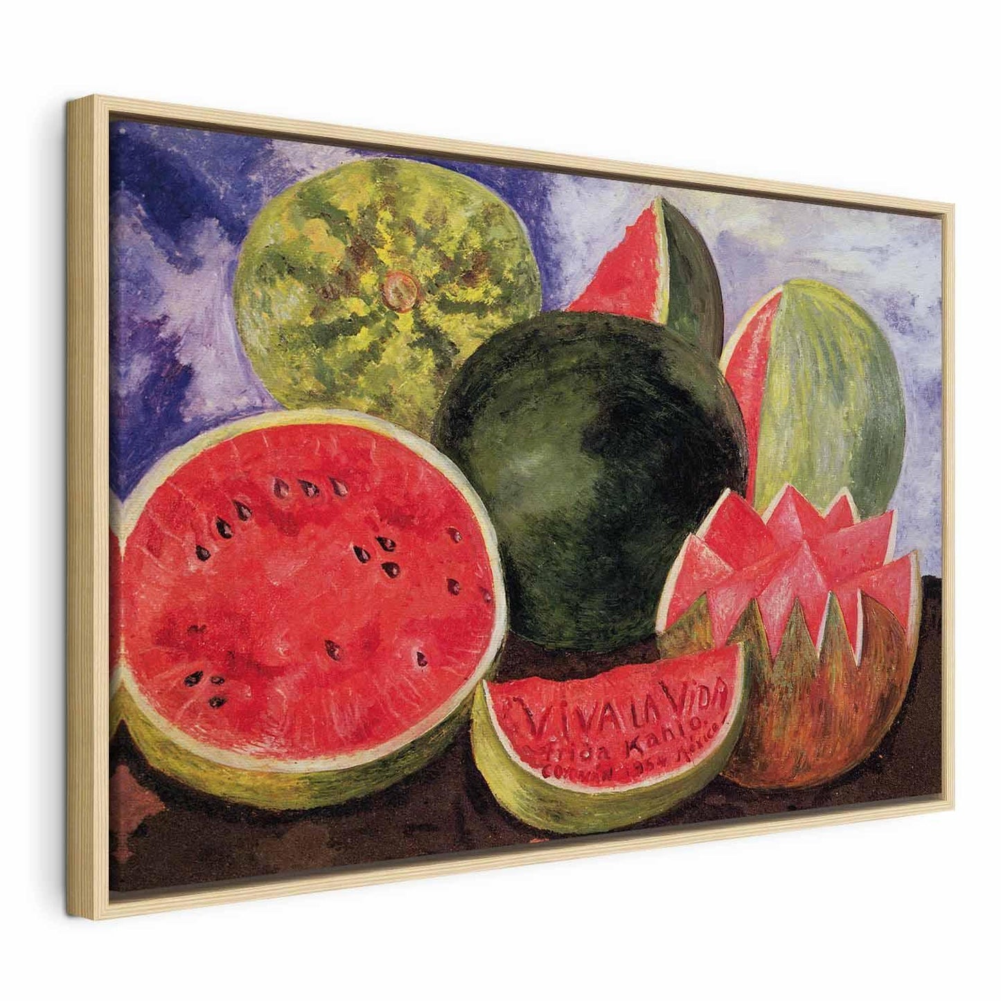 Leinwandbild - Frida Kahlo – Viva la Vida