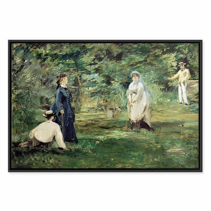 Leinwandbild - Edouard Manet – The Croquet Party in Paris