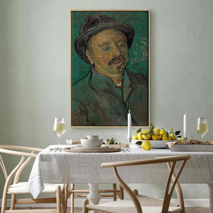 Leinwandbild - Portrait of a oneeyed man (Vincent Van Gogh) Artgeist