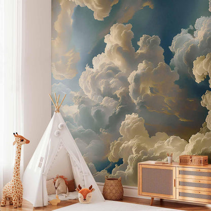 Fototapete - Sun and Shadows: A Theatrical Display of Nature High Above the Earth