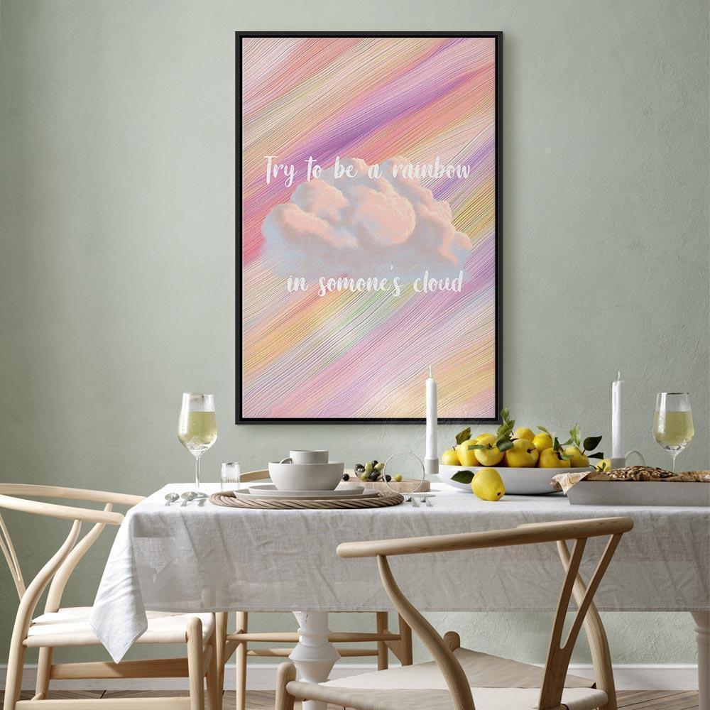 Leinwandbild - Try to Be a Rainbow (1 Part) Vertical