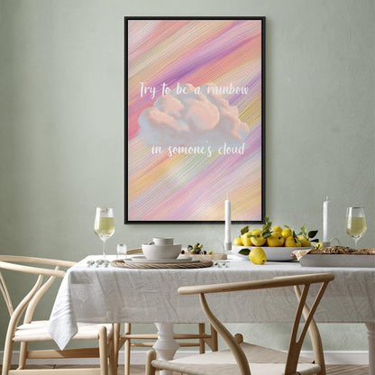 Leinwandbild - Try to Be a Rainbow (1 Part) Vertical