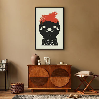 Leinwandbild - Crazy Sloth (1 Part) Vertical