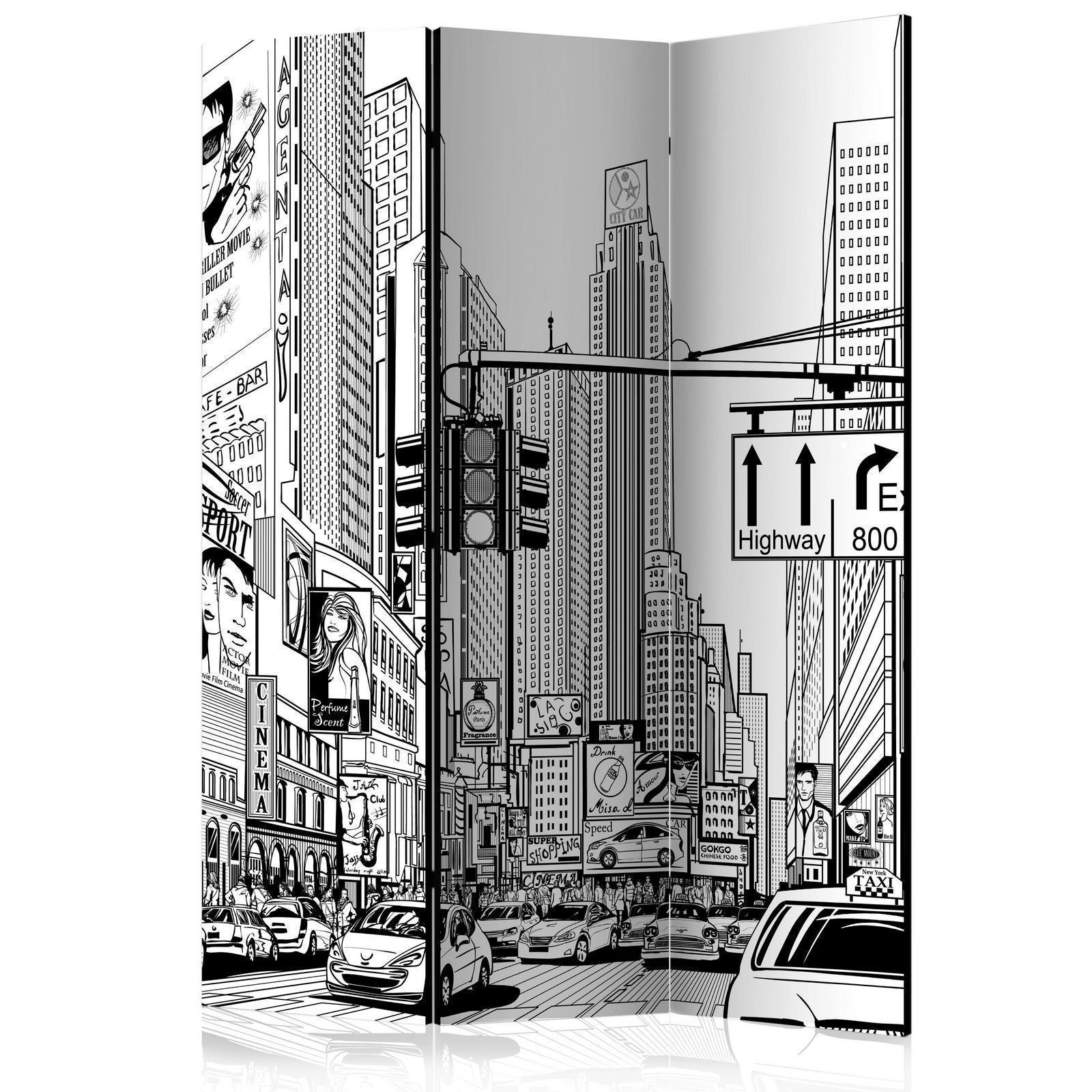 Paravent - Street in New York city Artgeist
