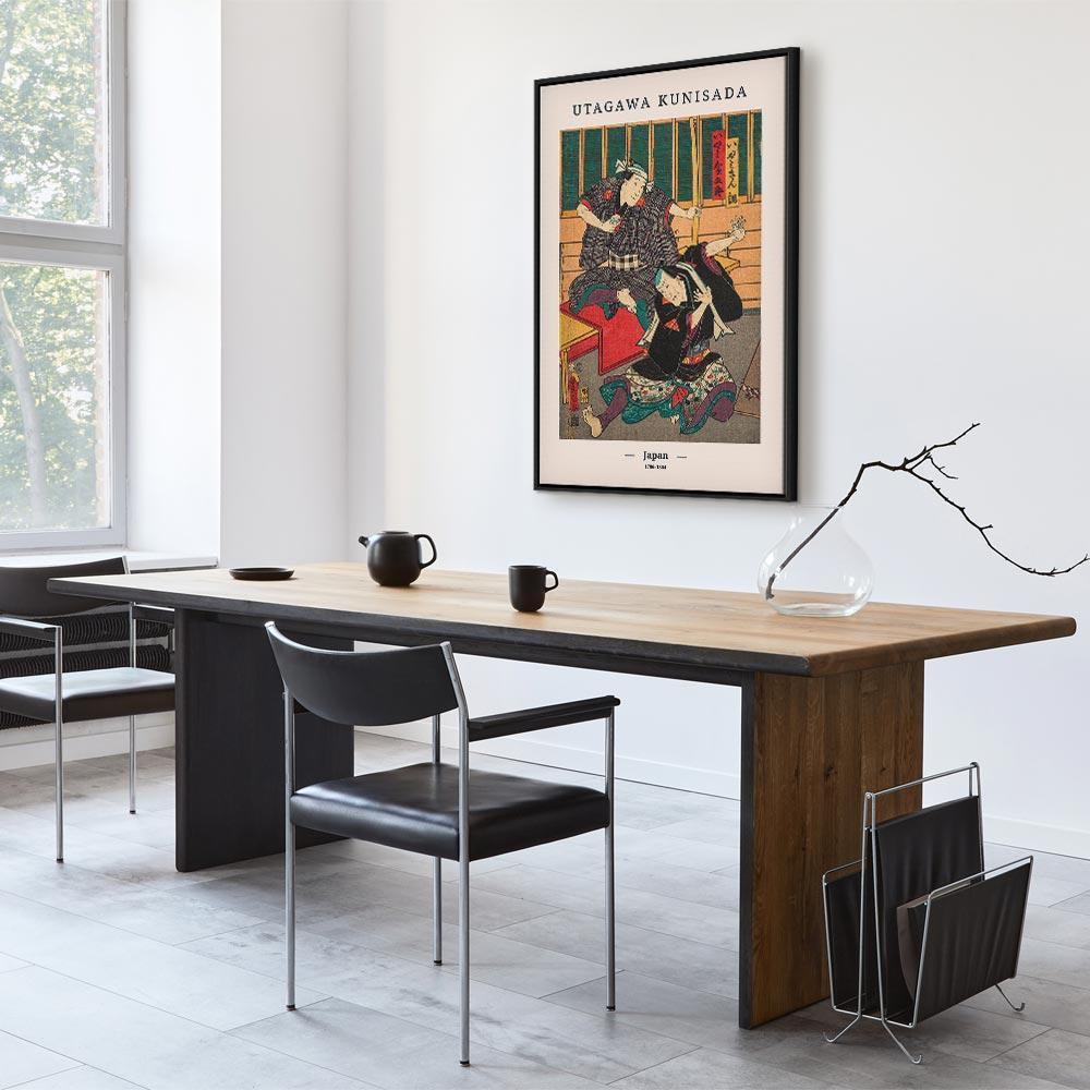 Leinwandbild - Woodcut (1 Part) Vertical