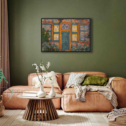 Leinwandbild - Piet Mondrian – House in Sunlight