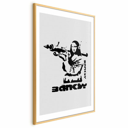 Poster - Mona Lisa with a Bazooka