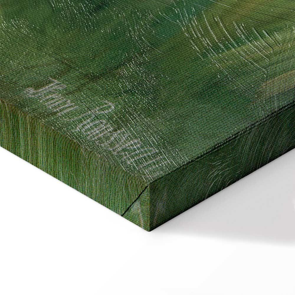 Leinwandbild - Henri Rousseau – Le Lion ayant faim se jette sur l'Antilope