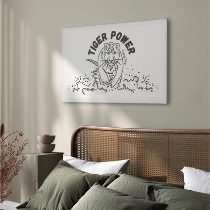 Leinwandbild - Tiger Power (1 Part) Wide