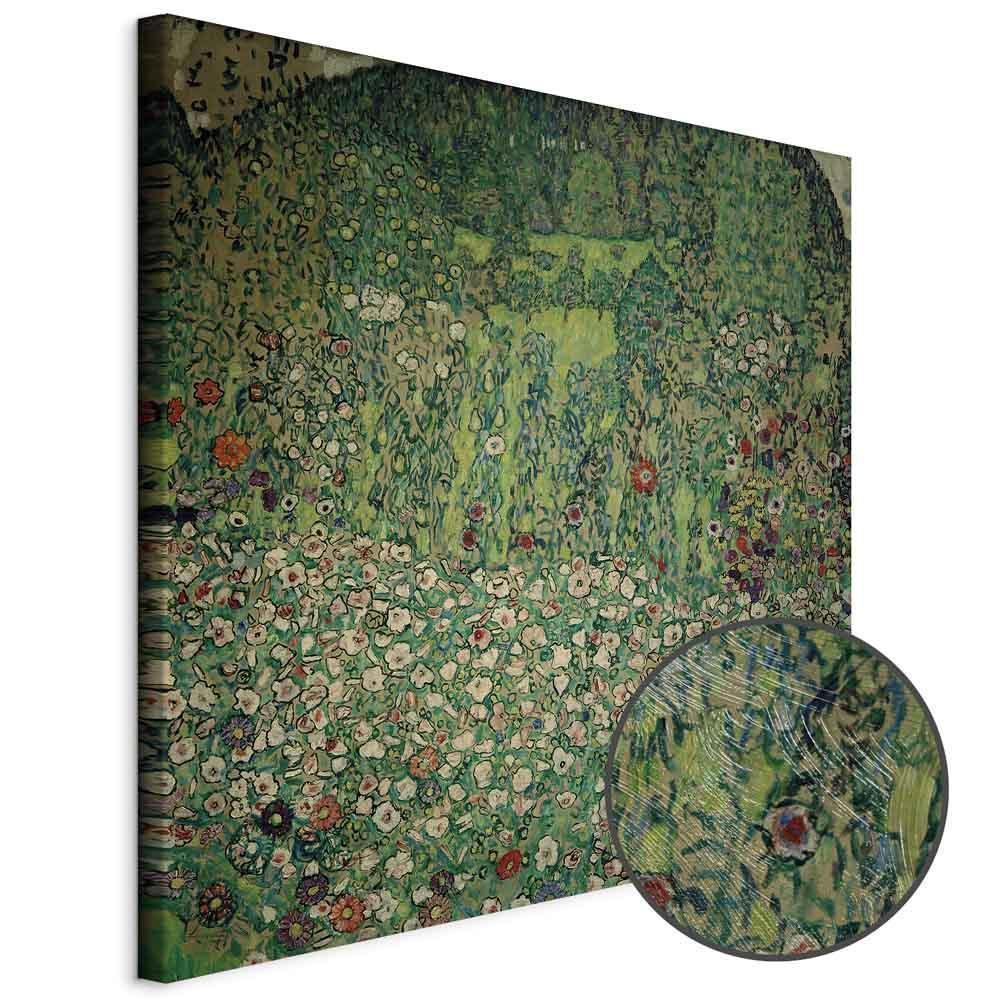 Leinwandbild - Gustav Klimt – Gartenlandschaft mit Bergkuppe