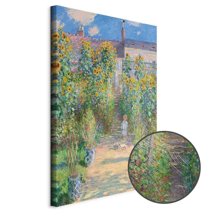 Leinwandbild - Claude Monet – Monet’s Garden at Vétheuil