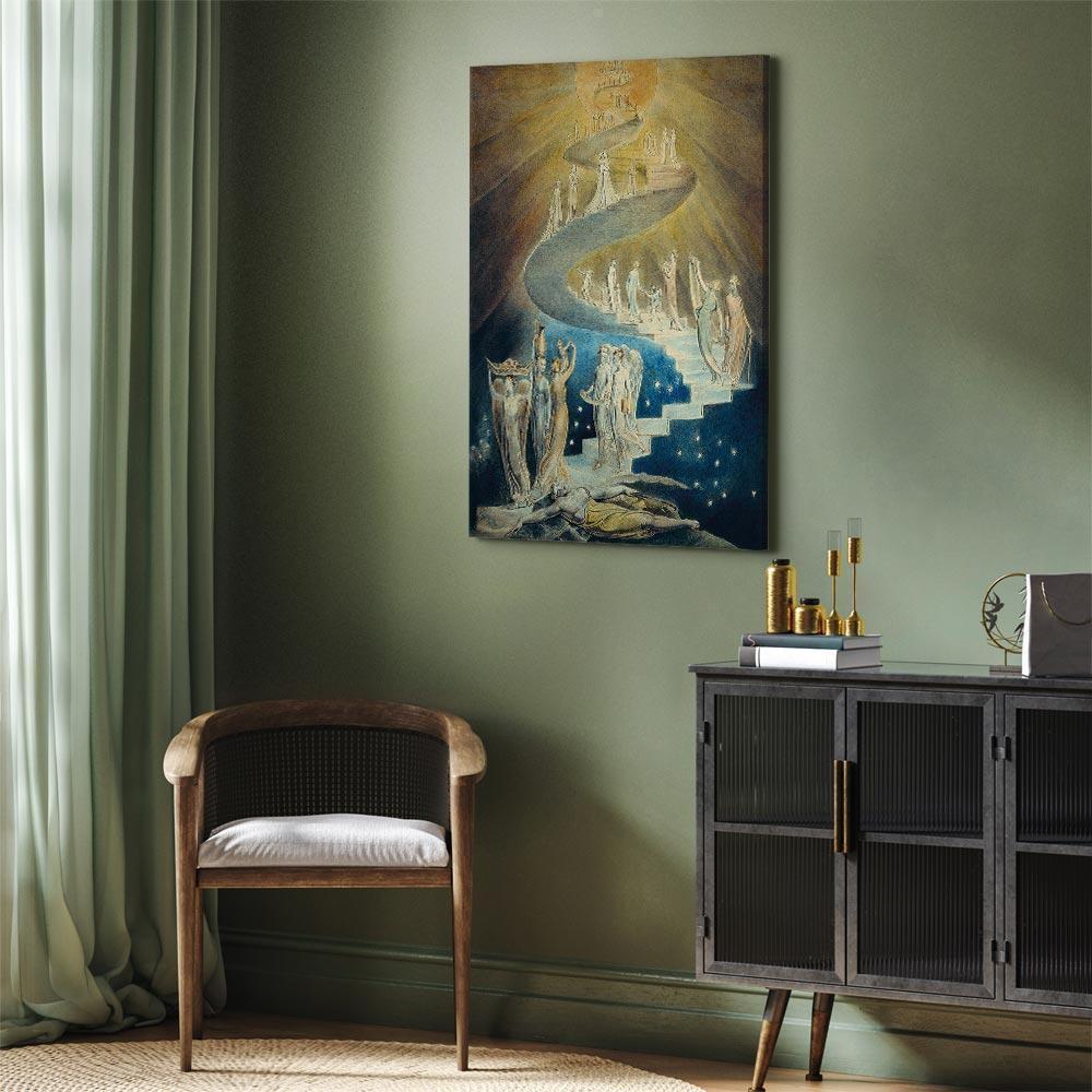 Leinwandbild Jakobsleiter William Blake – Religiöse Kunstgeschichte