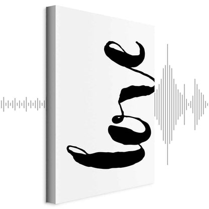 Leinwandbild - Black Love (1 Part) Vertical