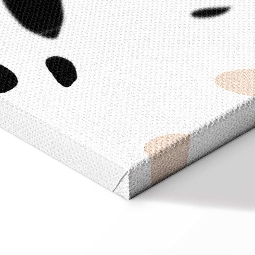 Leinwandbild - Cat in Monsteras (1 Part) Vertical