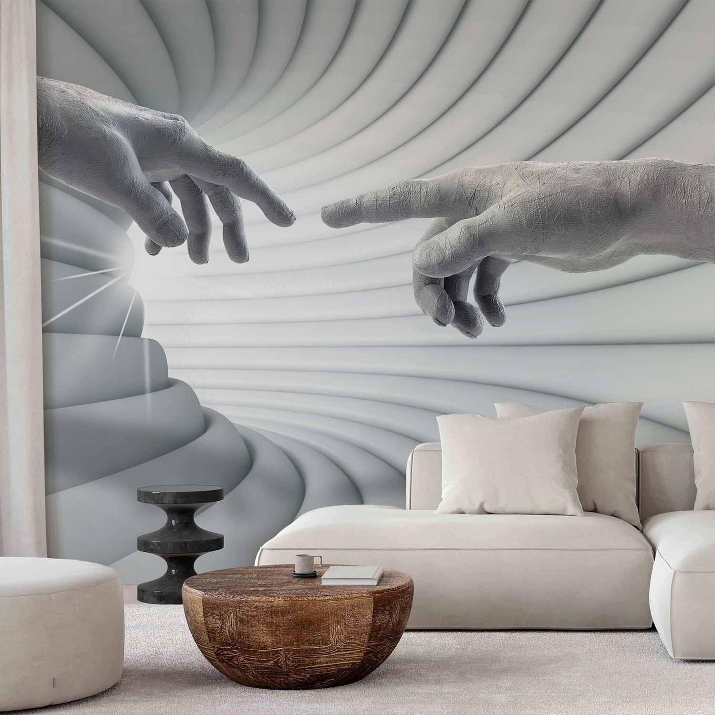 Fototapete Lichtspiel – Abstraktes Design mit sanften Glanzeffekten