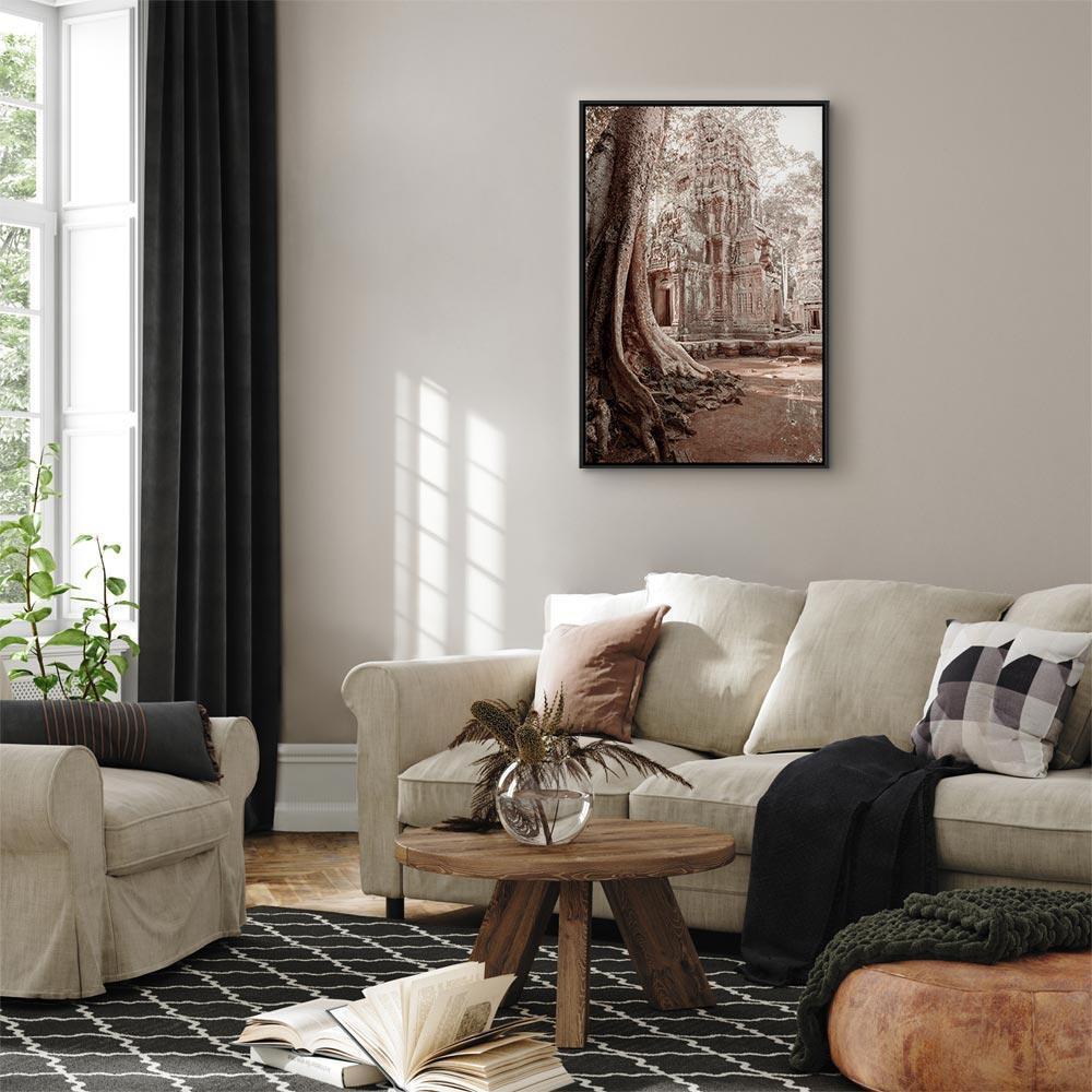 Leinwandbild - Ruins of Angkor (1 Part) Vertical