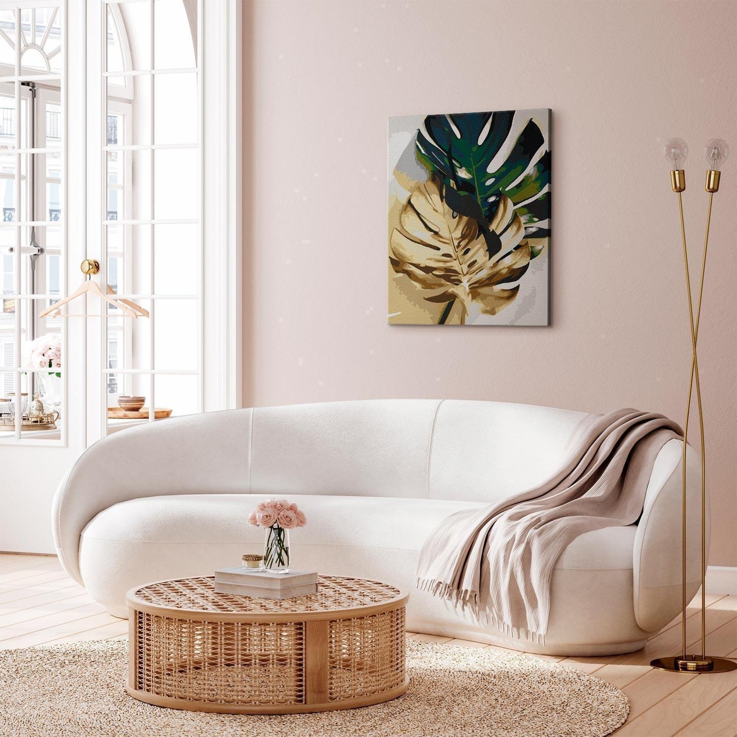 Malen nach Zahlen - Golden Monstera