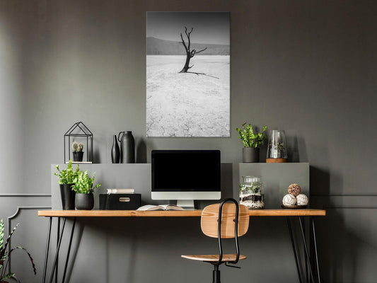Leinwandbild - Tree in the Desert (1 Part) Vertical