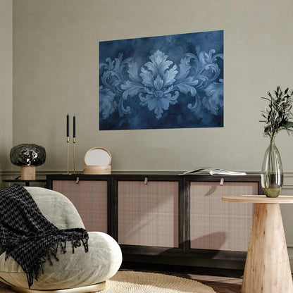 Poster - Blue Ornament in Cool Shades