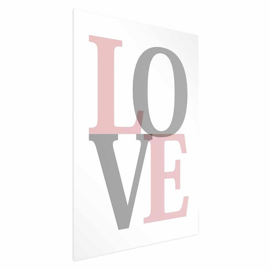 Poster - Gray Love Artgeist