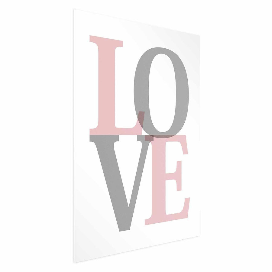 Poster - Gray Love Artgeist