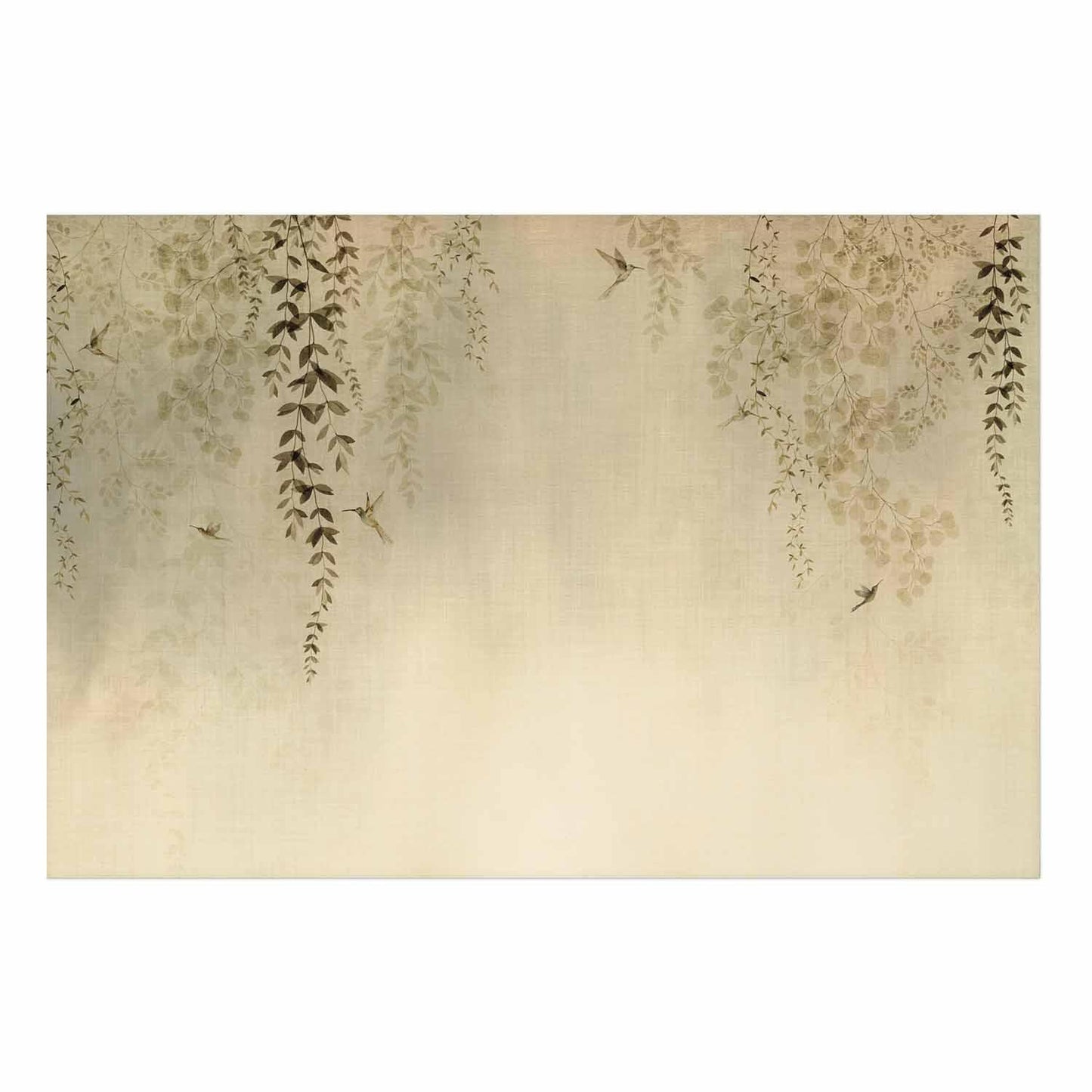 Poster - Beige Hummingbirds