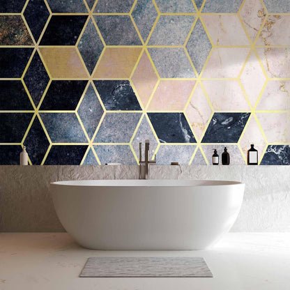 Fototapete - Blue Geometric Pattern