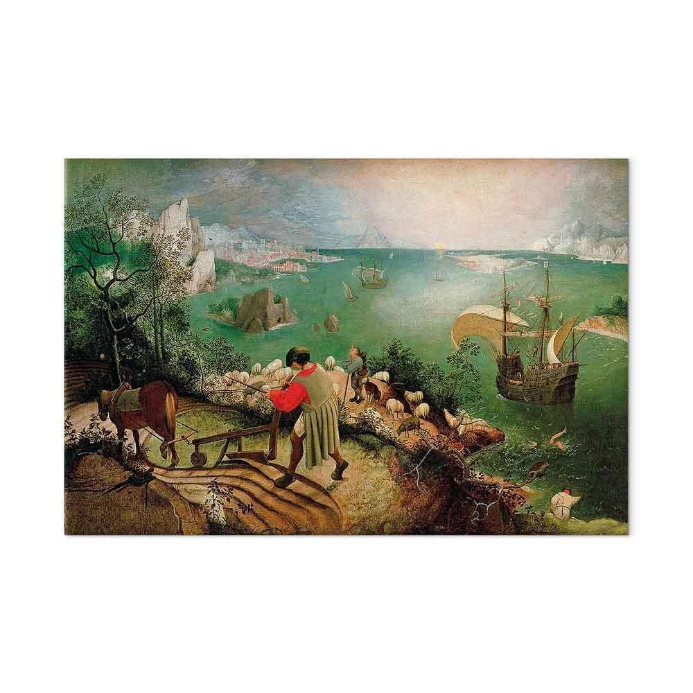 Leinwandbild - Pieter Bruegel the Elder – Landscape with the Fall of Icarus