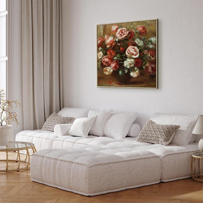 Leinwandbild - Pierre-Auguste Renoir – Still Life with Roses