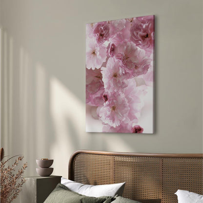 Leinwandbild - Flowery Glamour (1-part) - Flower Petals in Shades of Pink