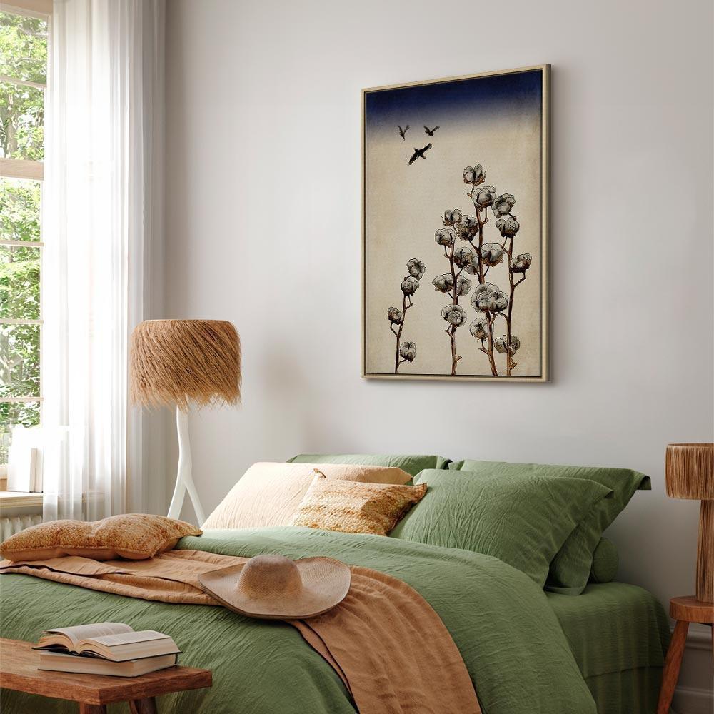 Leinwandbild - Cotton Branches (1 Part) Vertical