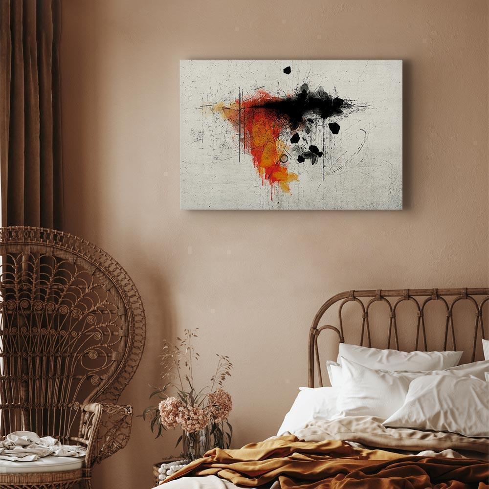 Leinwandbild - Expression of Red (1 Part) Wide