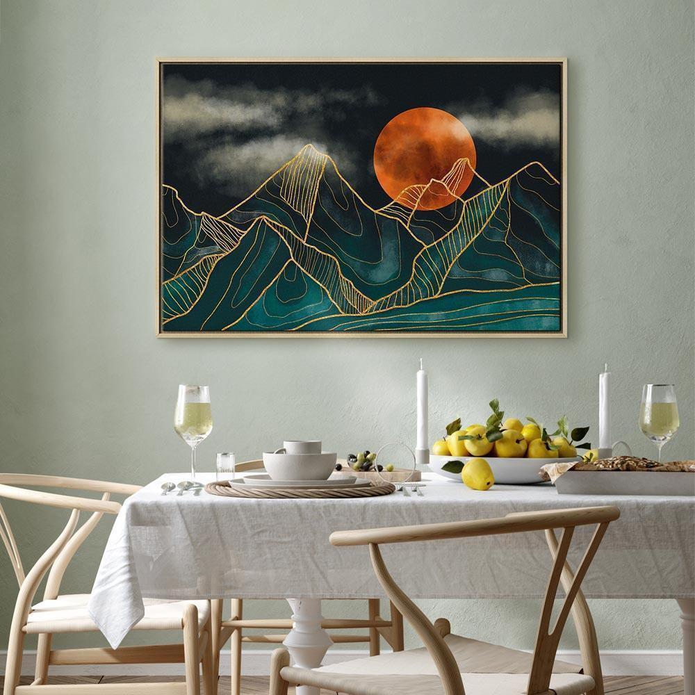 Leinwandbild - Mountain Calm (1 Part) Wide