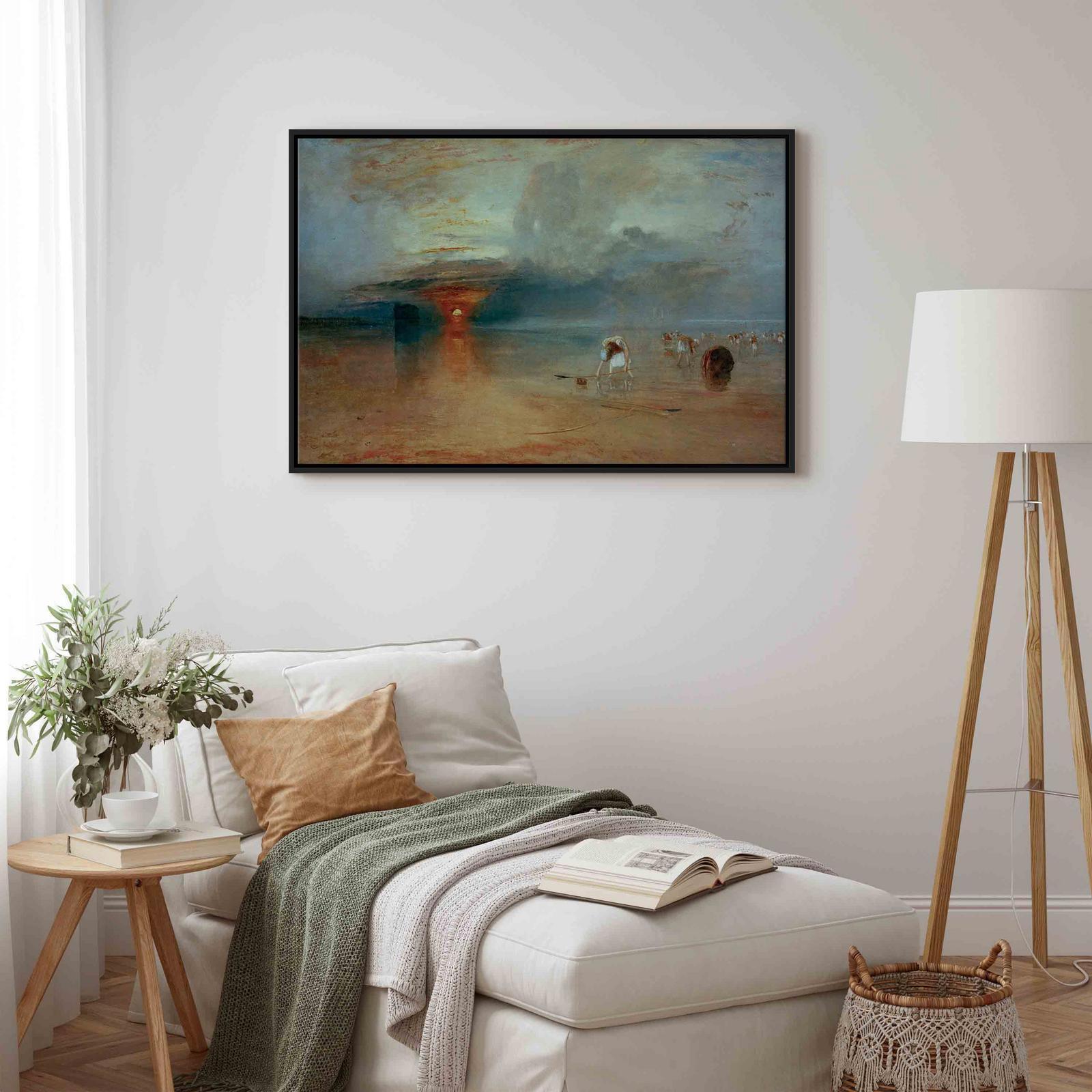 Leinwandbild - Calais Beach, Low Tide Artgeist