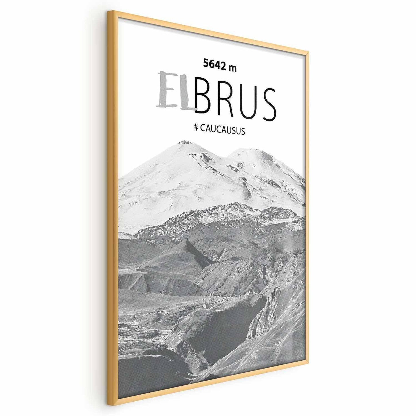 Poster - Majestic mountain peak Elbrus mountain crown mountain landscape