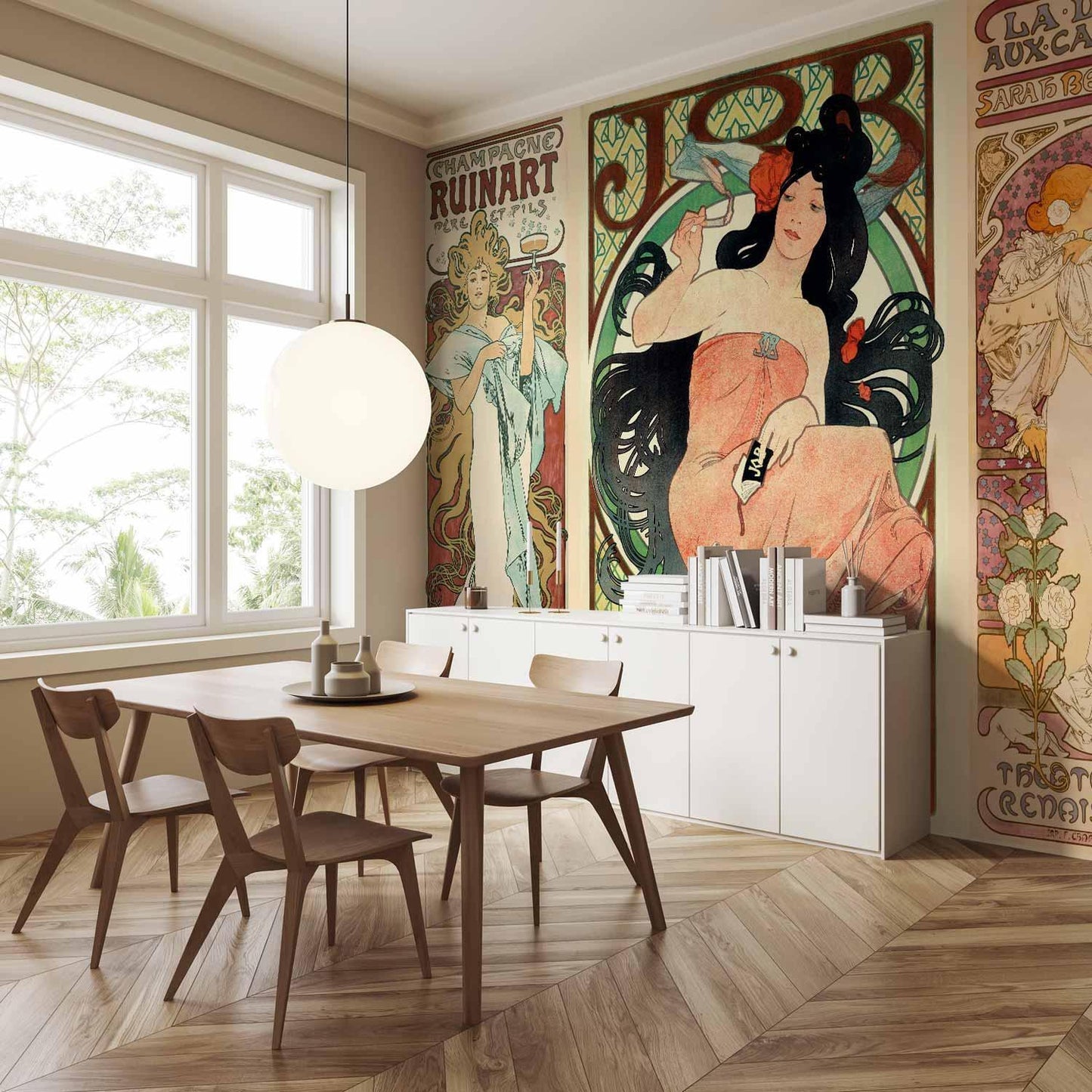 Fototapete - Alphonse Mucha Women's