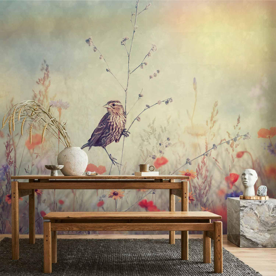 Fototapete - Field Bird Artgeist